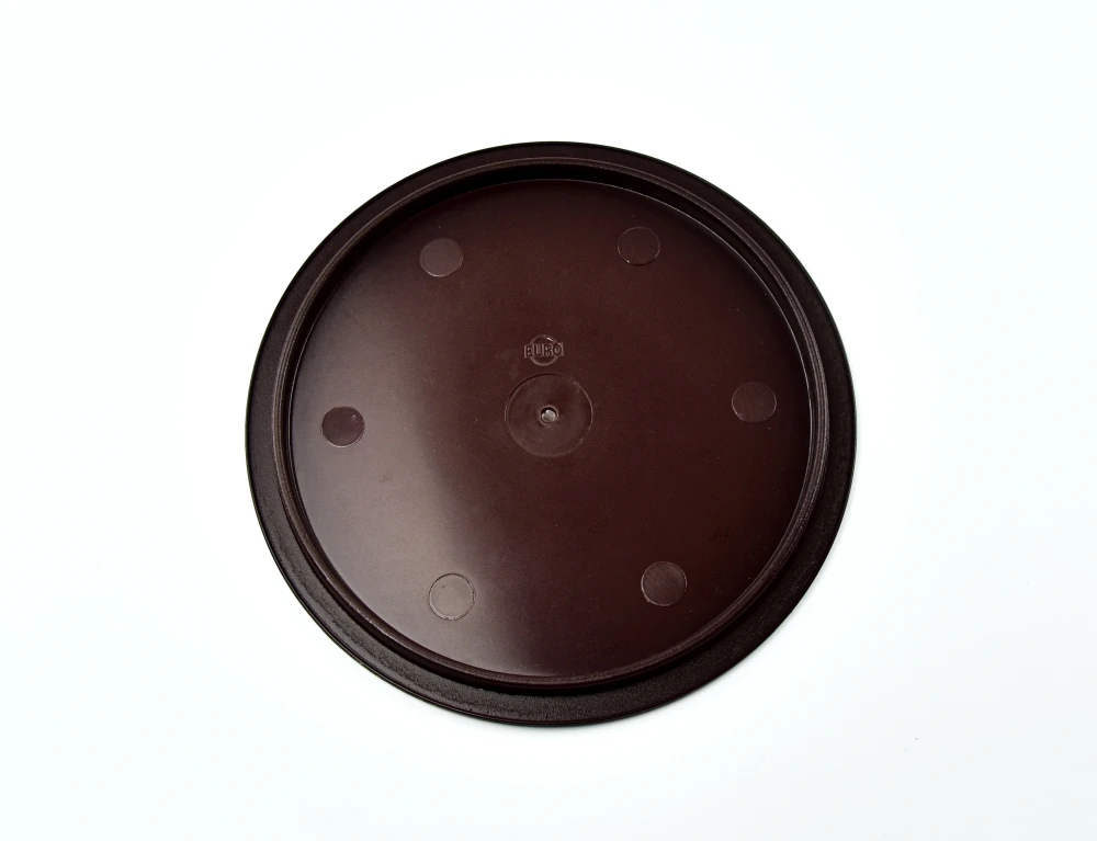 0979.21 EURO lid - round - 220 mm - - brown - Polypropylene (PP)