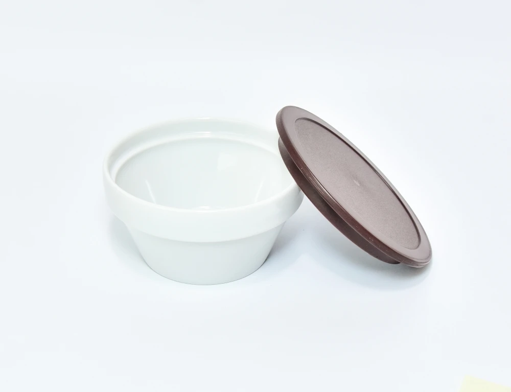 0979.27 EURO lid - round - 128 mm - - brown - Polypropylene (PP)