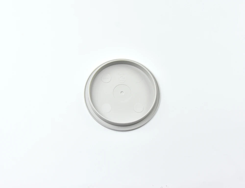 0979.40 EURO lid - round - 128 mm - - grey - Polypropylene (PP)