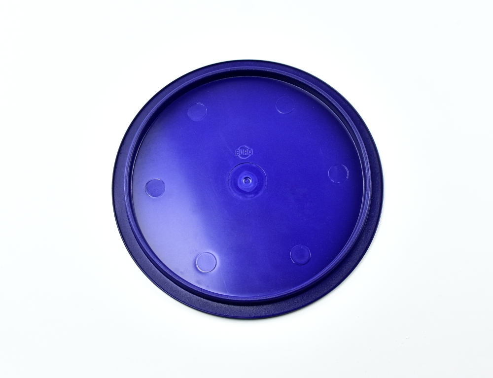 0979.81 EURO-Deckel - rund - 220 mm -  - blau - Polybutylenterephthalat (PBT)