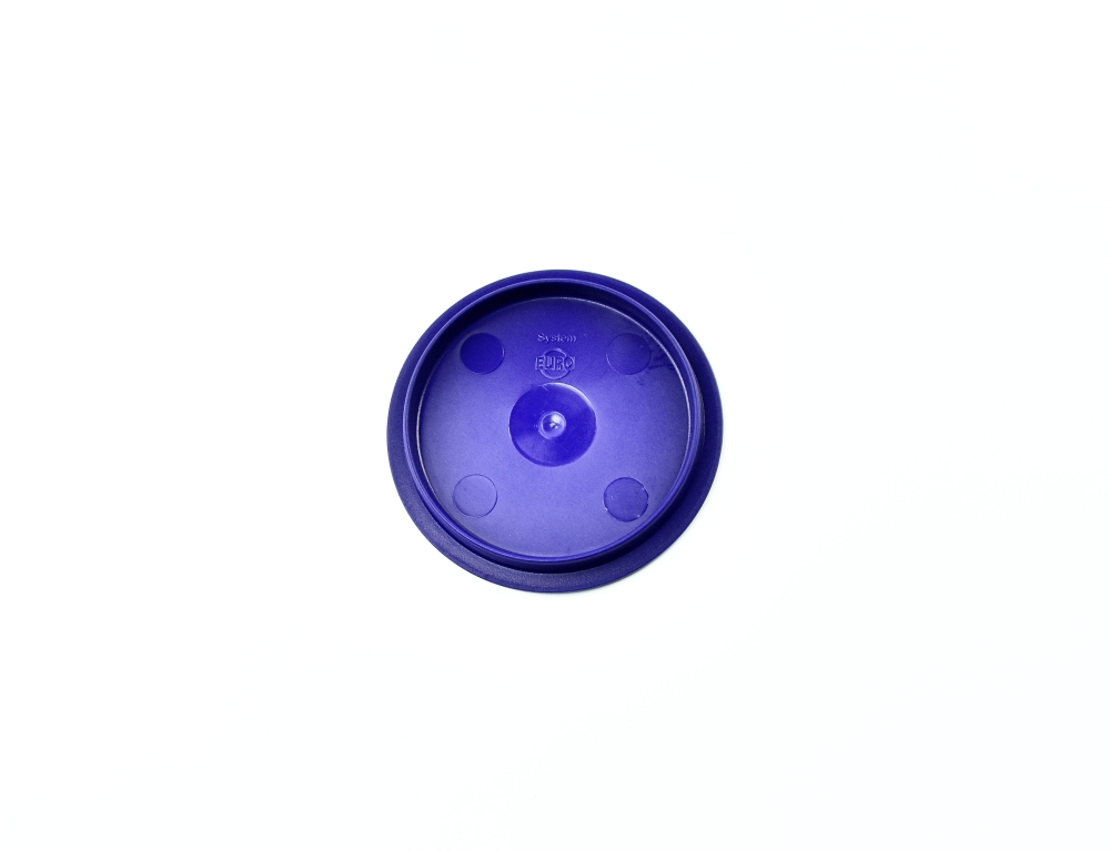 0979.96 EURO-Deckel - rund - 120 mm -  - blau - Polypropylen (PP)