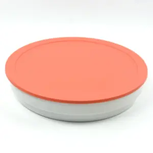 0980.30 EURO-Deckel - rund - 238 mm -  - orange - Polypropylen (PP)