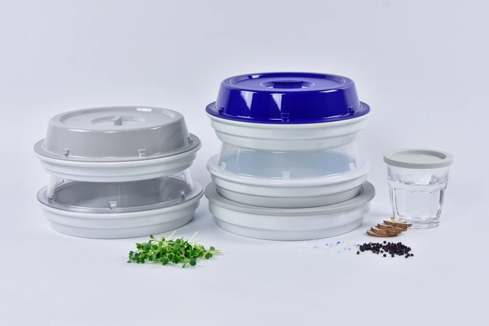 0980.42 EURO lid - round - 238 mm - - grey - Polypropylene (PP)