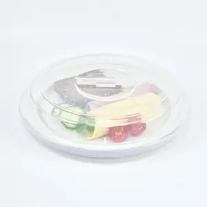 2028-1-5 EURO-Teller-Cloche - rund - 267 mm - - natur-transparent - Polypropylen (PP)