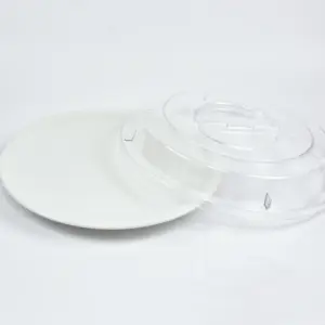 2029-0-1 EURO-Teller-Cloche - rund - 240 mm -  - glasklar - Polycarbonat (PC)
