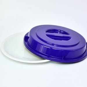 2029-0-6 EURO plate cloche - round - 240 mm -  - blue - Polybutylene terephthalate (PBT)