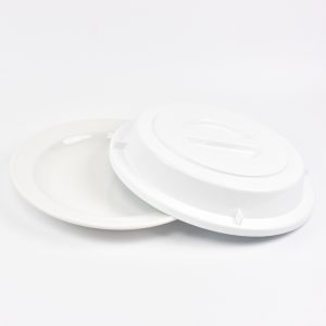 2029-2-3 EURO plate cloche - round - 250 mm -  - white - Polypropylene (PP)
