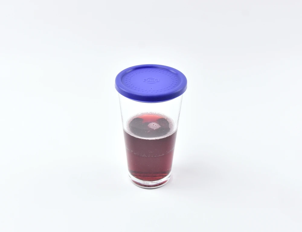 4083.20 EURO silicon lid - round - 83 mm - - blue - Silicone (Si)