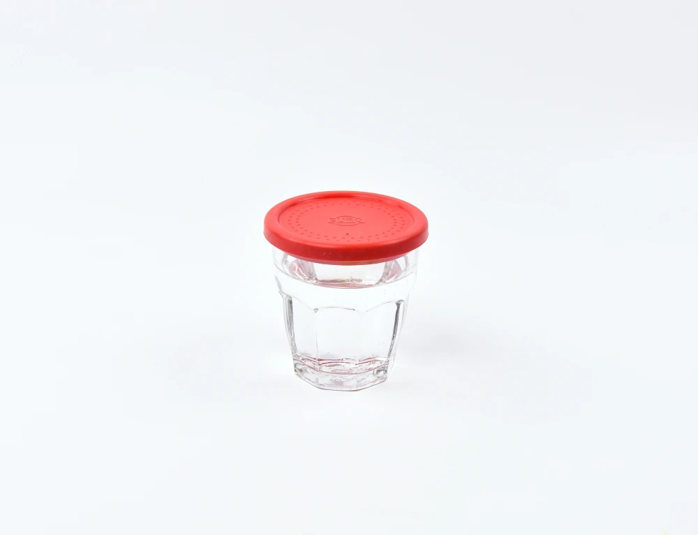 4083.30 EURO silicon lid - round - 83 mm - - red - Silicone (Si)