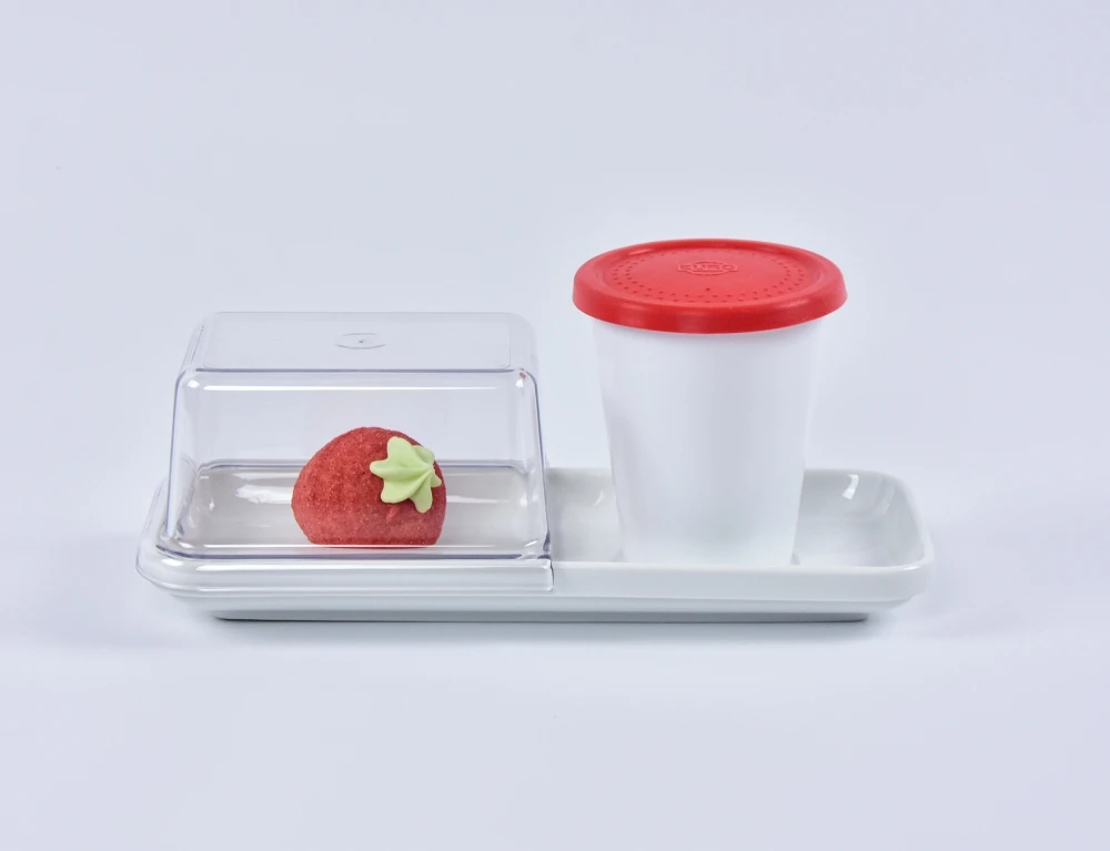 4083.30 EURO silicon lid - round - 83 mm - - red - Silicone (Si)