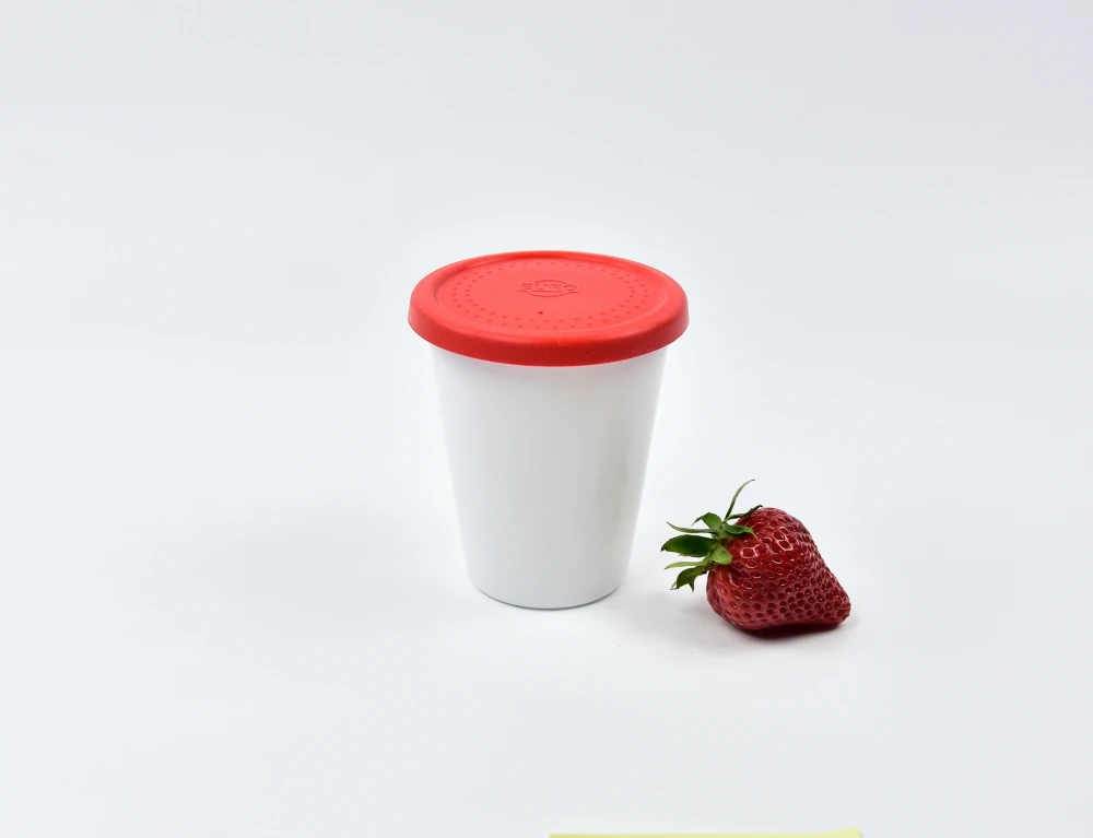 4083.30 EURO silicon lid - round - 83 mm - - red - Silicone (Si)