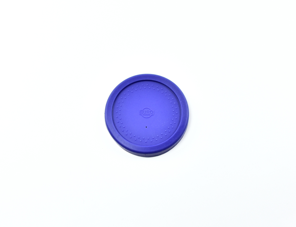 4111.20 EURO-Silikondeckel - rund - 111 mm -  - blau - Silikon (Si)