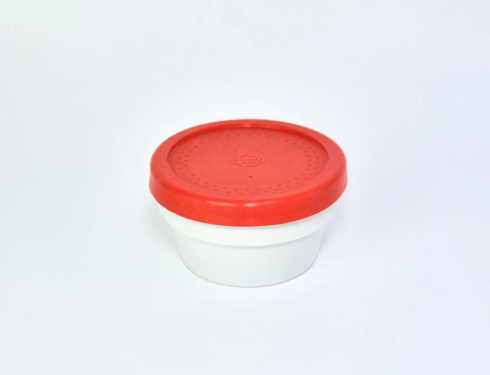 4111.30 EURO-Silikondeckel - rund - 111 mm - - rot - Silikon (Si)