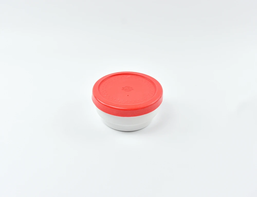 4111.30 EURO-Silikondeckel - rund - 111 mm - - rot - Silikon (Si)