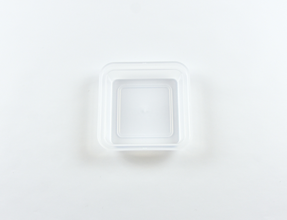 7154.46 EURO-Deckel - quadratisch -  - 125 x 125 mm - natur-transparent - Polypropylen (PP)