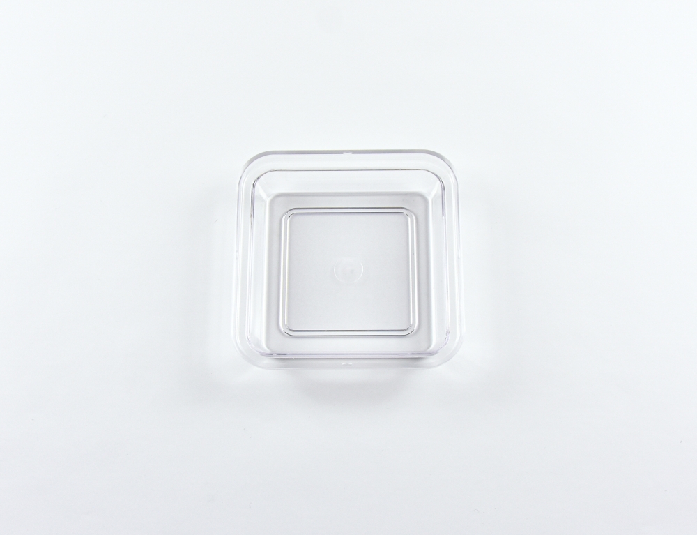 7154.47 EURO-Deckel - quadratisch -  - 125 x 125 mm - glasklar - Polycarbonat (PC)