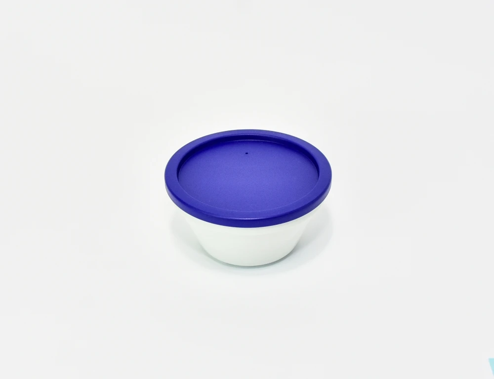 7200.95 EURO lid - round - 125 mm - - blue - Polypropylene (PP)