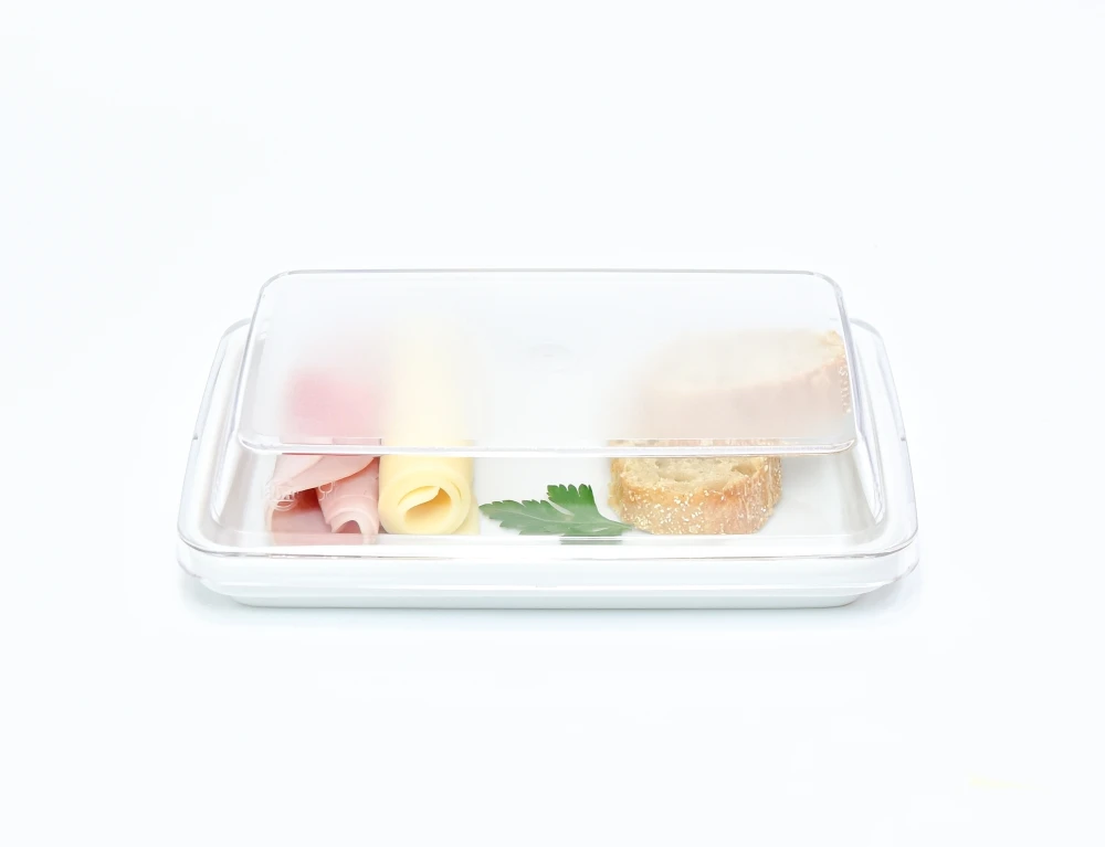 7244.47 EURO lid - rectangular - - 182 x 120 mm - clear - Polycarbonate (PC)