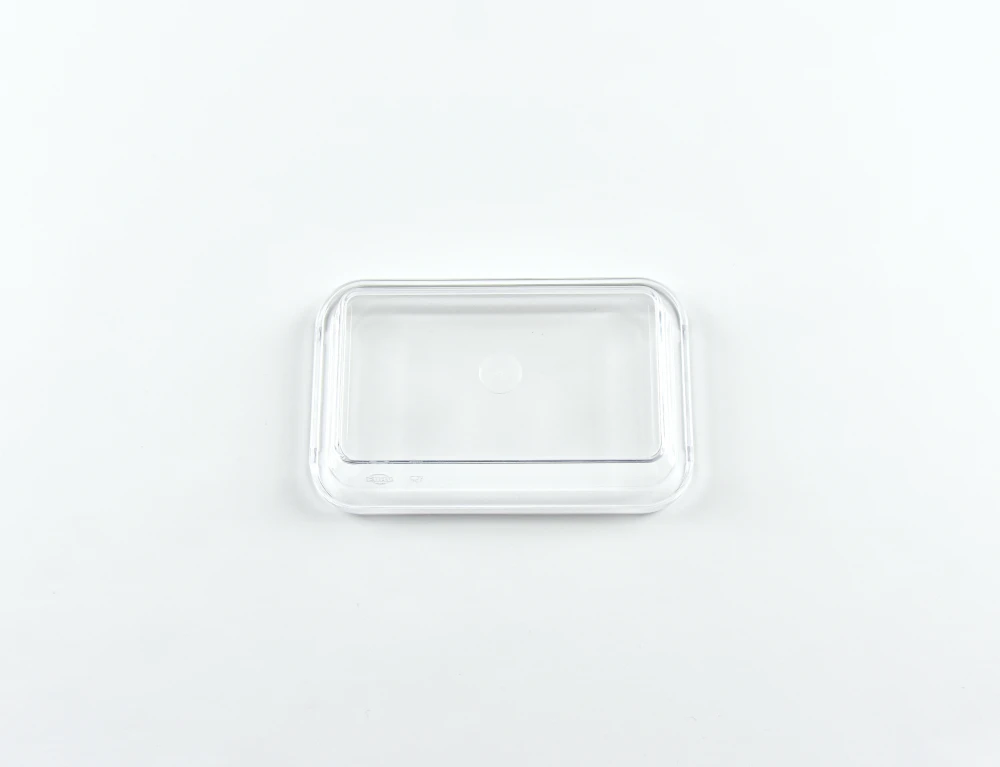 7297.75 EURO-Systemdeckel - rechteckig - - 150 x 96 mm - glasklar - Tritan