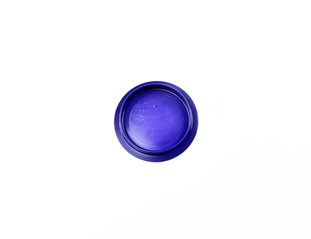 7307.29 EURO-Deckel - rund - 109 mm -  - blau - Polybutylenterephthalat (PBT)