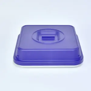 7553.04 EURO-Abdeckhaube - quadratisch - - 207 x 207 mm - blau - Polybutylenterephthalat (PBT)