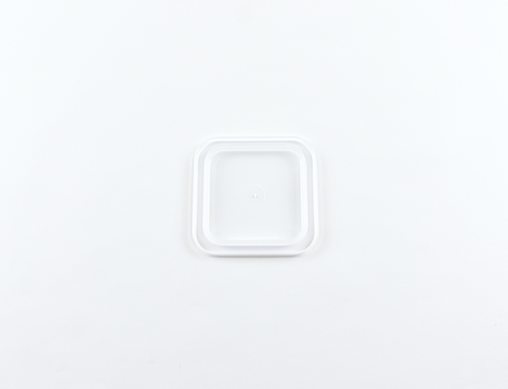 7568.01 EURO-Deckel - quadratisch -  - 95 x 95 mm - natur-transparent - Polypropylen (PP)