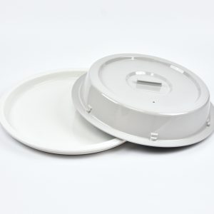 7690.44 EURO plate cloche - round - 225 mm -  - grey - Polybutylene terephthalate (PBT)
