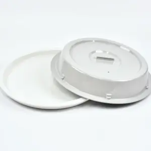 7690.44 EURO-Teller-Cloche - rund - 225 mm -  - grau - Polybutylenterephthalat (PBT)