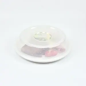 7690.48 EURO-Teller-Cloche - rund - 225 mm -  - natur-transparent - Polypropylen (PP)