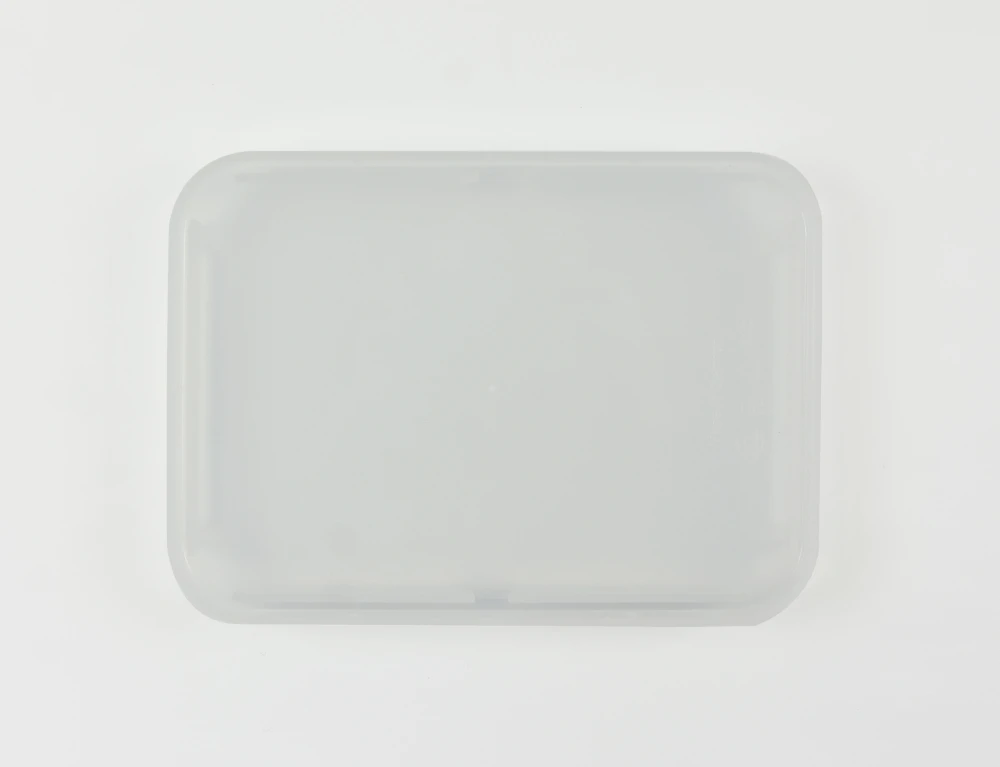 7752.01 EURO lid with balcony - rectangular - - 185 x 135 mm - transparent - Polypropylene (PP)