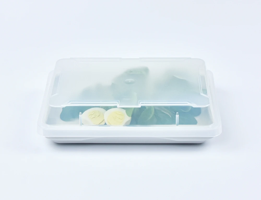 7785.01 EURO lid - rectangular - - 195 x 133 mm - transparent - Polypropylene (PP)