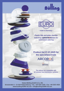 EURO plastic lids and cloches for tableware made of opal glass