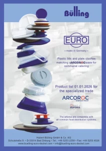 EURO plastic lids and cloches for tableware made of opal glass