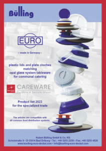 Produktkatalog Kunststoffdeckel und Clochen zu Systemgeschirr aus Opalglas - Bülling EURO