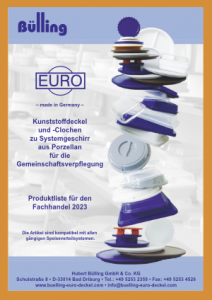 Produktkatalog Kunststoffdeckel und Clochen zu Systemgeschirr aus Porzellan - Bülling EURO